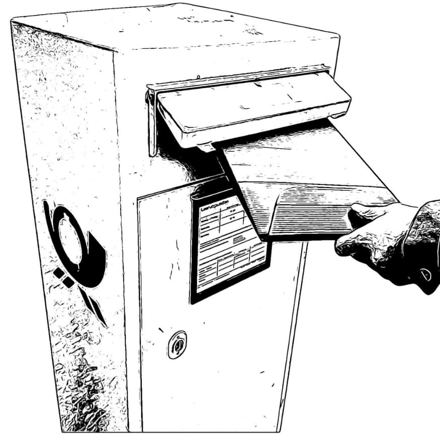Verpackung zurückschicken - Schritt 4 - Einwurf in den Postkasten