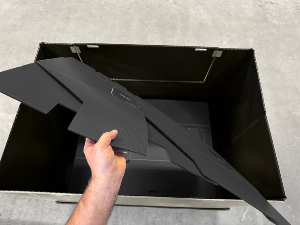 Speditionsversand mit Mehrweg-Transportverpackungen von rhinopaq