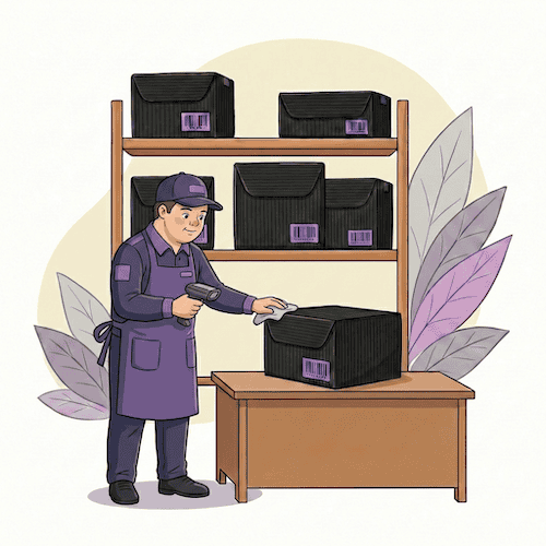 Rückversand der Mehrwegverpackung für den Versand