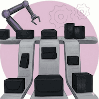 Aufbereitung für wiederverwendbare Versandbox