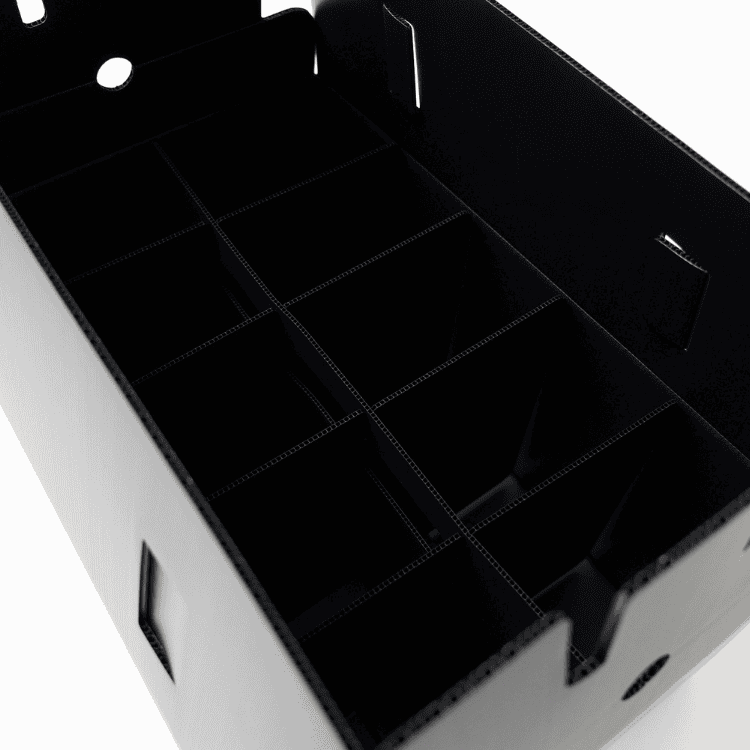 Mehrweg-Transportverpackungen auf Palette für eine nachhaltige Logistik